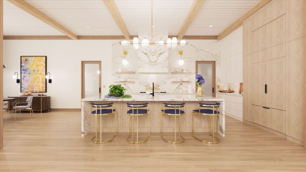 Kitchen Design by Annilee B Waterman for The Lightovation Metaverse Lighting TrendHouse Virtual Reality Walkthrough