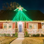 Craftsman Style House Christmas Lights