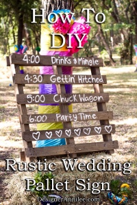 How To Make an Easy DIY Rustic Wedding Pallet Sign