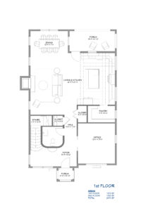 Storybook Cottage Home Plan First Floor